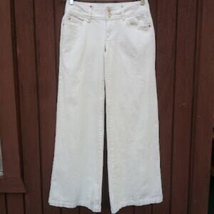 MICHAEL KORS | Ultra Low Rise Wide Leg Off White Pants Early 2000's Y2K Style 6